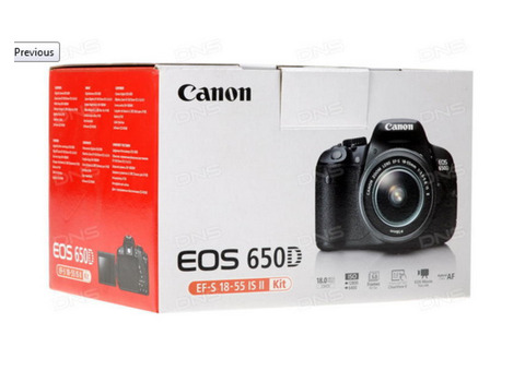 Куплю фотоаппарат зеркальный Canon EOS 650D Kit 18-55 IS II