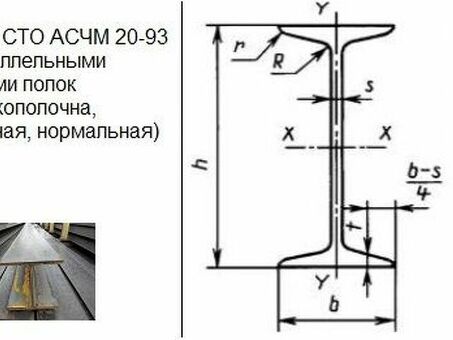 Металл и металлопрокат: размеры двутавр 20 - купить по выгодной цене