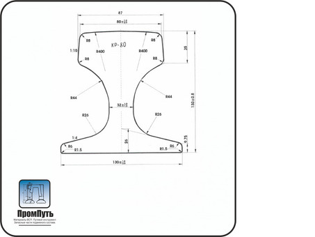 Купить металлопрокат рельс КР80 вес в интернет-магазине