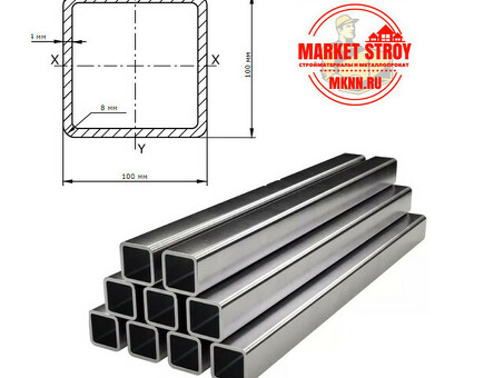Купить металл и металлопрокат труба 100х100х4 вес 1 метра | Низкие цены | Быстрая доставка