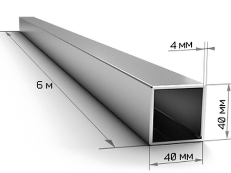 Металл и металлопрокат труба 40x40, вес - лучшая цена в интернет-магазине