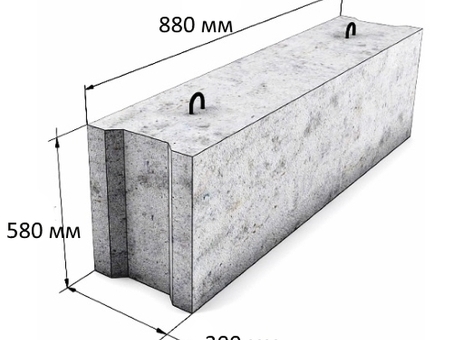 Купить блок ФБС 10-3-6т 1000х300х600 в Москве — производитель Очаковский завод ЖБИ