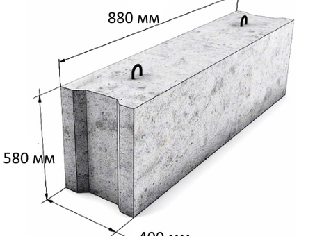 Купить Блок ФБС 5-4-6т 500х400х600 в Москве от Очаковского завода ЖБИ