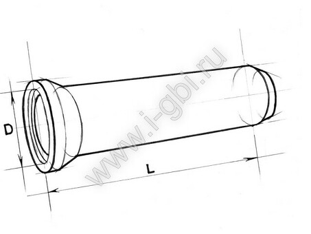 Купить железобетонную безнапорную раструбную трубу Т60-50 по низкой цене | Каталог товаров