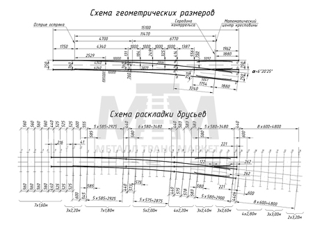 Стрелочный перевод типа Р50 марки 1-9. Проект ЛПТП.665121.105. Купить в Москве. Цены и характеристики.