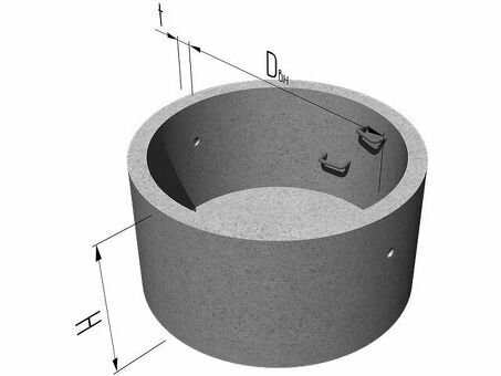 Купить кольцо колодезное стеновое с дном КЦД15-6 (КСД15-6) в магазине