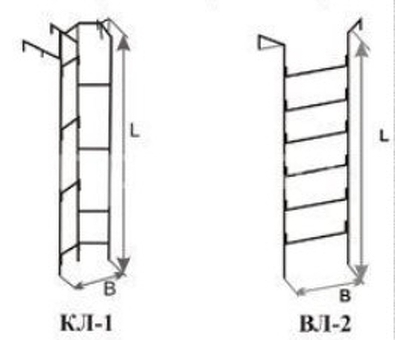 Лестница водопроводная / водосточная ВЛ-2 купить по низкой цене — 1,4 метра