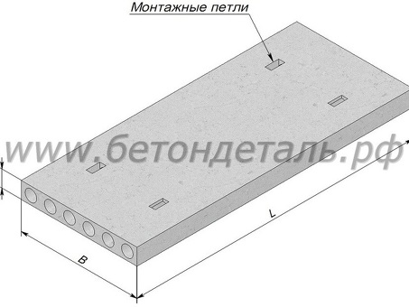 Купить плиту перекрытия ПK 86.12-8АтVта - низкая цена и доставка по всей России