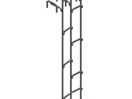 Лестница водопроводная / водосточная ВЛ-2 из нержавеющей стали, длина 1,2 метра - купить в интернет-магазине