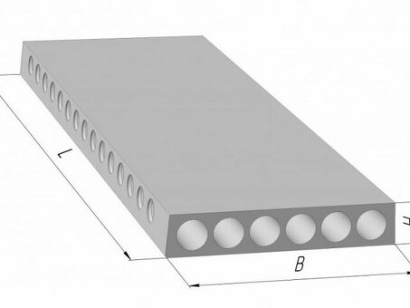 Плита перекрытия пустотная ПБ 47.12-12 | Купить по выгодной цене