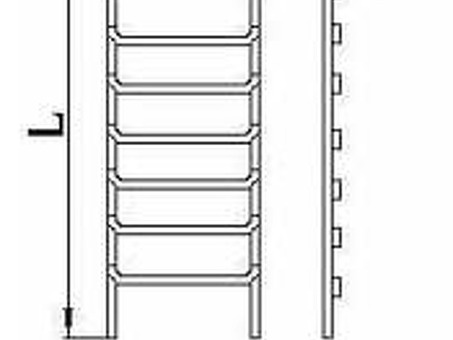 Купить лестницу водопроводную / водосточную Л2 из нержавеющей стали, длина 7,2 м - цена, характеристики | Нержавейка