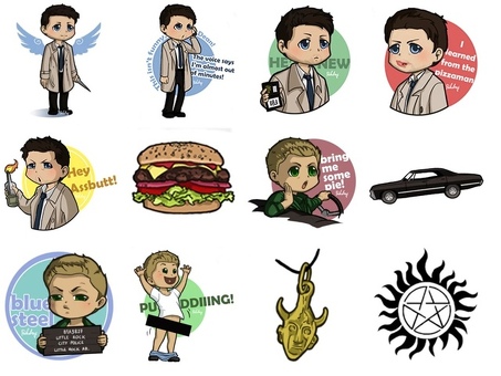 Supernatural Telegram Stickers - Получите самые крутые стикеры Supernatural для ваших телеграмм!