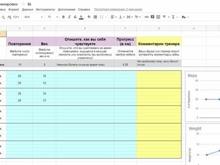 Сервис электронных таблиц Google Docs - оптимизация управления данными