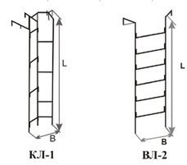 Купить лестницу канализационную КЛ-1, длиной 4,9 метра - цена, характеристики | Название магазина