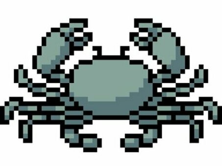 Pixel Art Crab - уникальный и креативный пиксель-арт дизайн