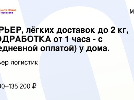 Зарабатывайте дополнительные деньги, работая неполный рабочий день