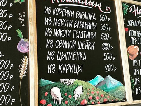 Chalkboard Art: профессиональные услуги по росписи досок