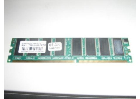 Продаю Transcend 512mb DDR400 DIMM 3-3-3