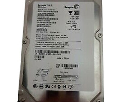 ST380013AS Жесткий диск SeaGate 80 ГБ, 7200 об/мин, SATA, 3,5 дюйма