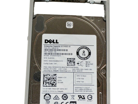 Жесткий диск Dell XY986 2 ТБ 7,2 КБ NL-SAS 2,5 12 ГБ