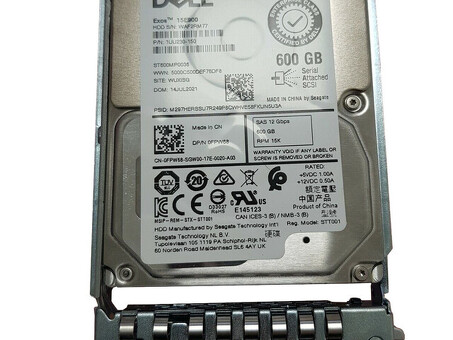 Жесткий диск 400-ATIN DELL 600 ГБ 15 КБ 2,5 дюйма ENTERPRISE SAS 12G