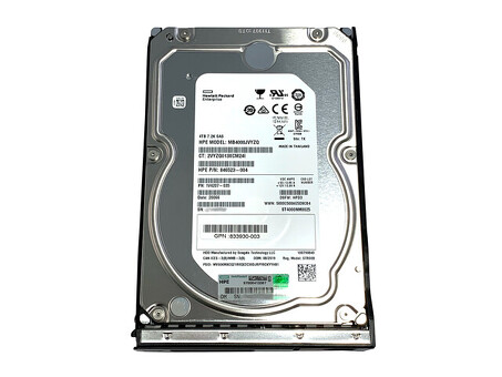 834134-001 Жесткий диск HPE 4 ТБ, 12 Гбит/с, 7,2 КБ, 3,5 дюйма, LP DS SAS