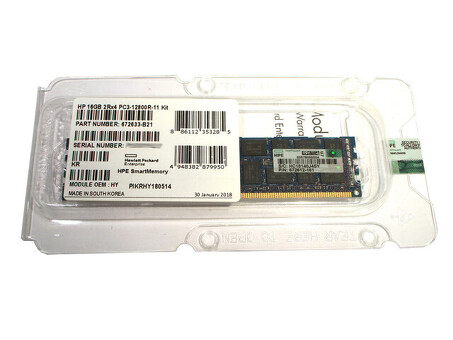 672633-B21 Память HP 16 ГБ DDR3-1600 МГц PC3-12800R 1,5 В 2RX4