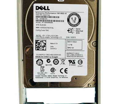 Жесткий диск 400-AJPD DELL 1,2 ТБ, 10 000 SAS, 12 Гбит/с, 2,5 дюйма