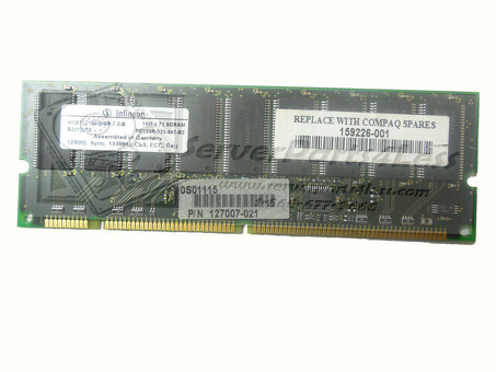 128277-B21 Память HP 128 МБ, 133 МГц ECC SDRAM DIMM