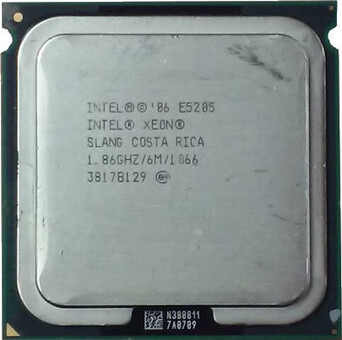 СЛАНГ Intel Xeon E5205 1,86 ГГц 6M 1066 МГц 2-ядерный процессор