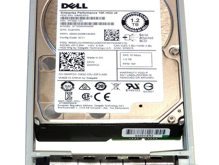 Жесткий диск WXPCX Dell 1,2 ТБ, 12 ГБ, 10 000, 2,5 дюйма, SAS