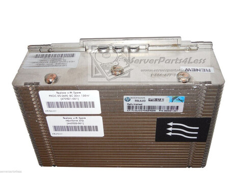 654592-001 Радиатор HP Gen8 ProLiant DL380P/DL388P/DL560