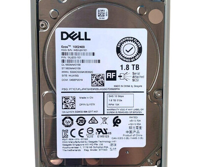 Жесткий диск Dell JY57X 1,8 ТБ 10K 512E SAS 12G
