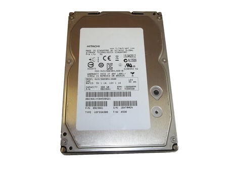HUS156030VLS600 Жесткий диск Hitachi 300 ГБ 15 КБ 3,5 дюйма SAS