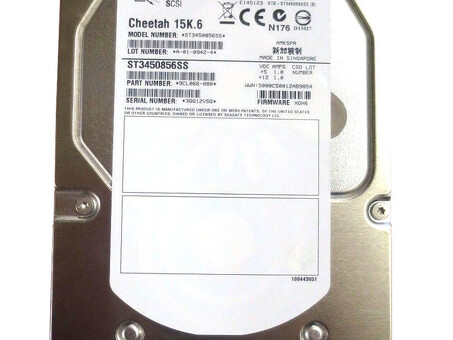ST3450856SS Жесткий диск SeaGate 450 ГБ, 15 тыс. об/мин, 3,5 дюйма, DP SAS