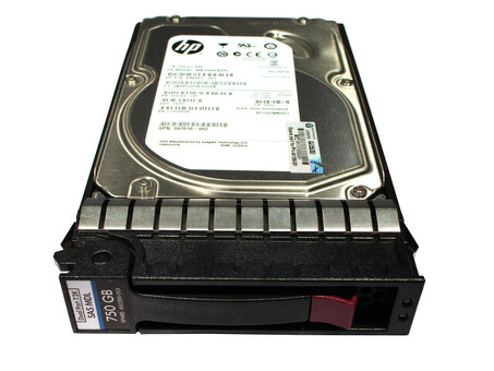 461134-001 Двухпортовый жесткий диск HP Midline SAS, 750 ГБ, 7,2 КБ