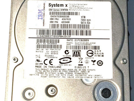 43W7506 Жесткий диск IBM EXPRESS, 300 ГБ, 15 КБ, 3,5 дюйма, SAS