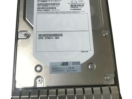 416127-B21 Двухпортовый жесткий диск HP 3,5 дюйма, 300 ГБ, 3G, 15 тыс. об/мин, SAS