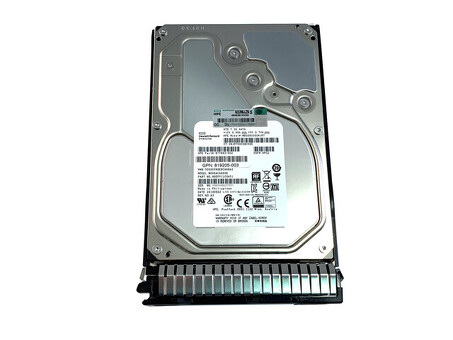 Жесткий диск HPE 820033-001 8 ТБ, 6 ГБ, SATA, 7,2 КБ, 3,5 дюйма, 512E SC MDL