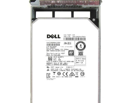 Жесткий диск Dell J6RTX 8 ТБ 6G 7,2 КБ 3,5 дюйма SATA