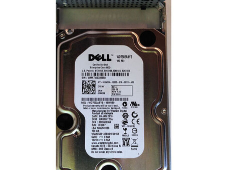 0KXM9 Жесткий диск Dell 750 ГБ SATA 7200 об/мин 3,5 дюйма