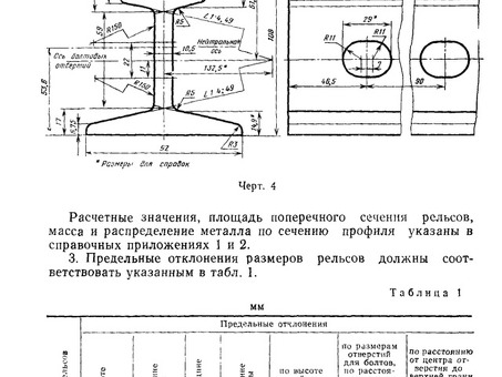 Железнодорожные рельсы: размеры, высота, ширина и марки — таблица типов