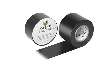 Лента теплоизоляционная K-FLEX PVC AT 070, DN 38, L = 25м, Tmax = 125гр. черный