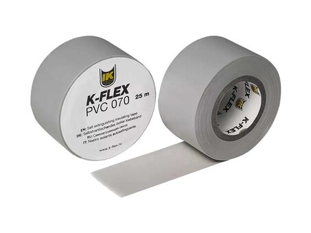 Лента теплоизоляционная K-FLEX PVC AT 070, DN 38, L = 25м, Tmax = 125гр. серый