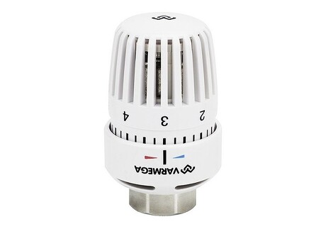 Термостатическая головка VARMEGA VM110 M30x1,5 жидкостная диапазон регул-ки 6 - 28гр. белая