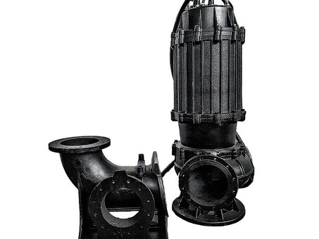 Насос канализационный CNP 50WQ20-30-5.5AC(I) 5,5кВт 3х380В чугунный с автоматической трубной муфтой DN 50 кабель 9м 40гр