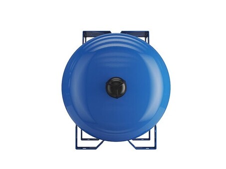 Гидроаккумулятор для водоснабжения WESTER WAO объём 24л, DN 25, PN 16, Горизонтальный, резьбовое-НР, G-1'', с опорами, голубой, Турция