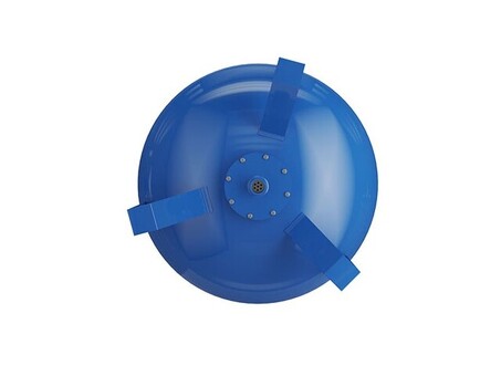 Гидроаккумулятор для водоснабжения WESTER WAV объём 750л, DN 50, PN 25, вертикальный, резьбовое-НР, G-2'', с опорами и манометром, голубой, Турция