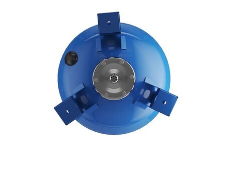 Гидроаккумулятор для водоснабжения WESTER WAV объём 60л, DN 25, PN 25, вертикальный, резьбовое-НР, G-1'', с опорами, голубой, Турция