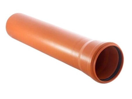 Труба полипропиленовая Ростурпласт, DN 110, длина 500мм, стенка 3,4мм, SN4, для наружной канализациии, коричневый/оранжевый